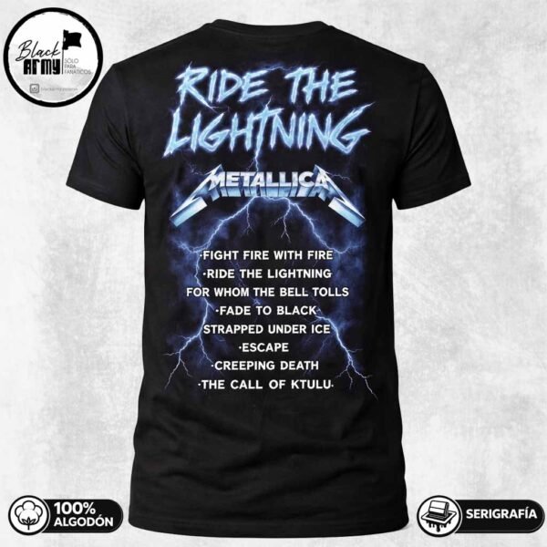 Polera Metallica Ride The Lightning